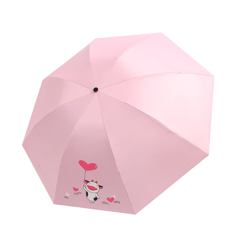Women’s Folding Umbrella with Playful Animal Design Kalsten
