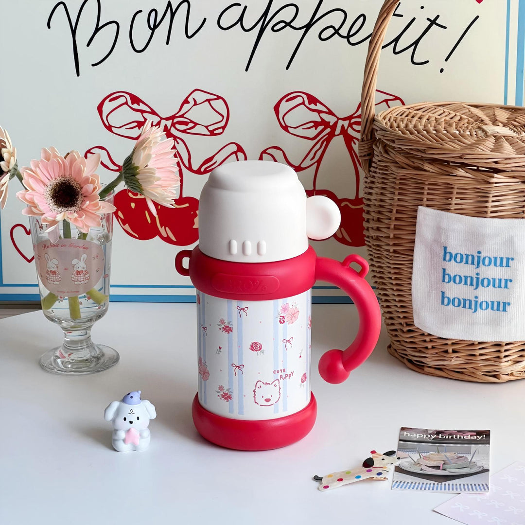 Ladies Insulated Floral Pattern Thermos Bottle Kalsten