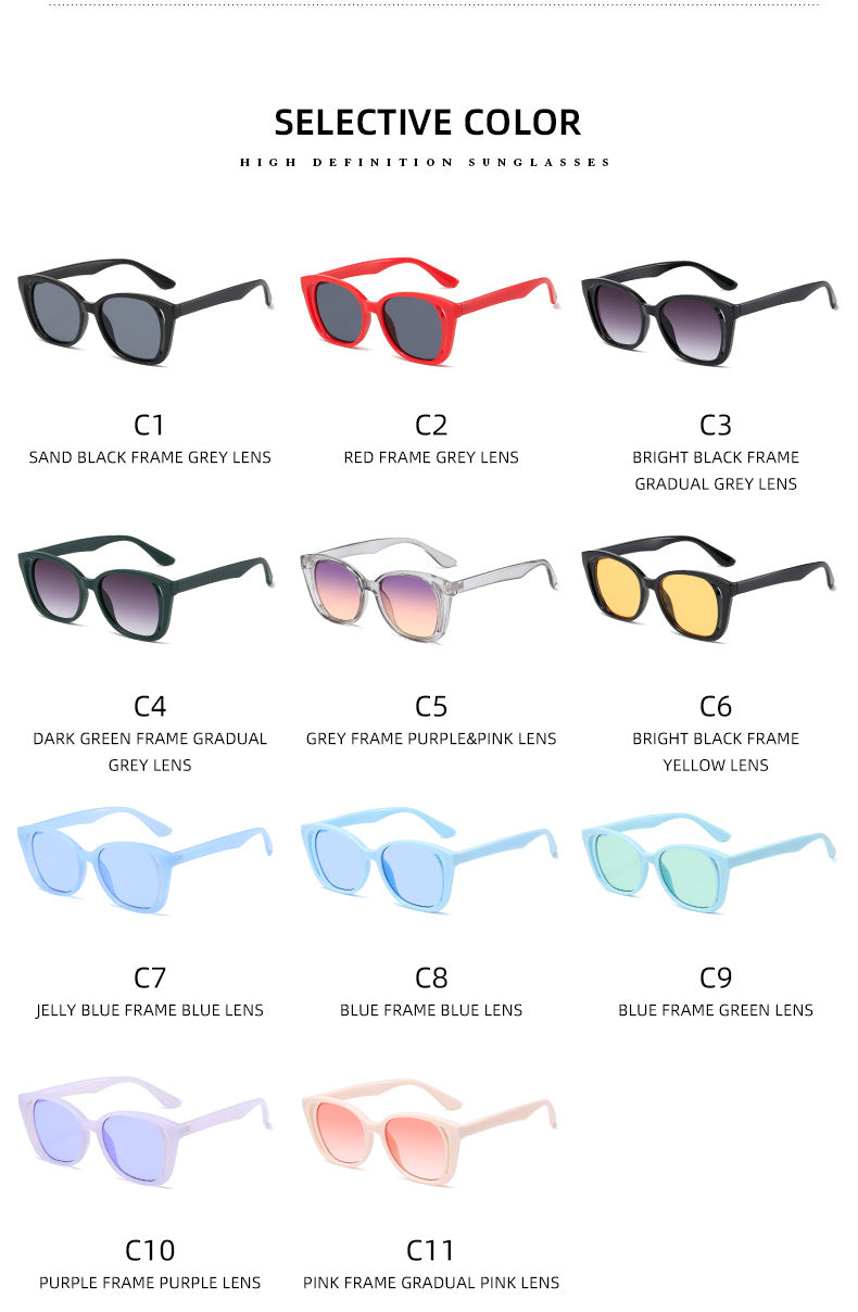 Ladies stylish cat-eye sunglasses with sturdy frame Kalsten