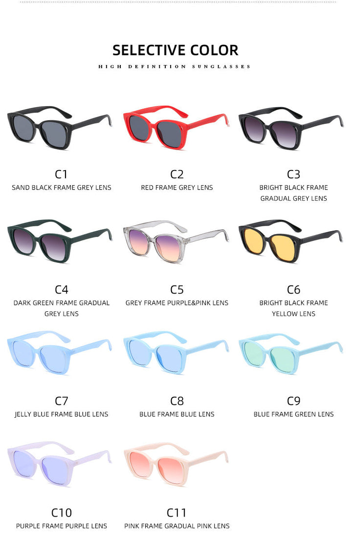 Ladies stylish cat-eye sunglasses with sturdy frame Kalsten