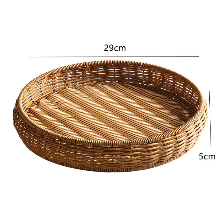 Handwoven Decorative Serving Tray Kalsten 1783754312