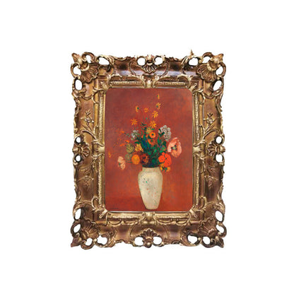 Elegant Gold Coated Flower Artwork