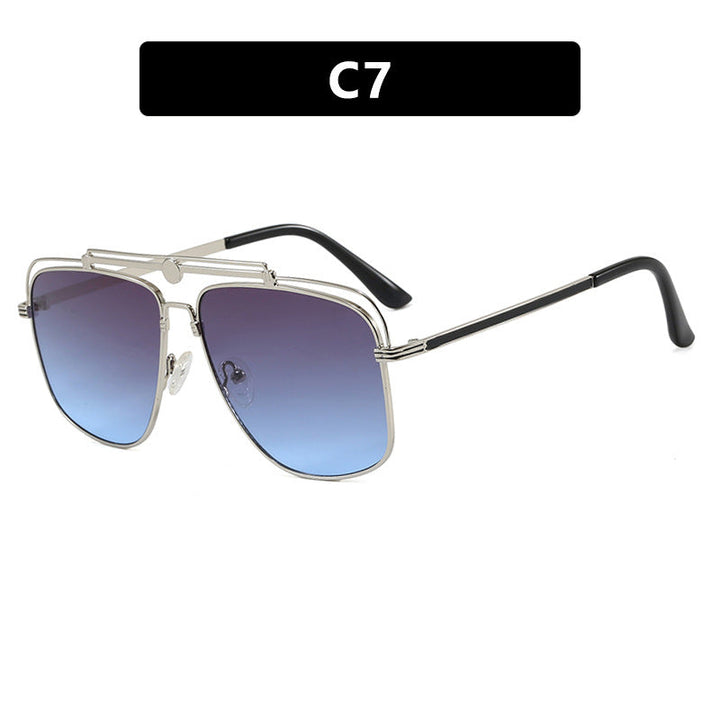 Women's elegant square sunglasses with gold accents Kalsten
