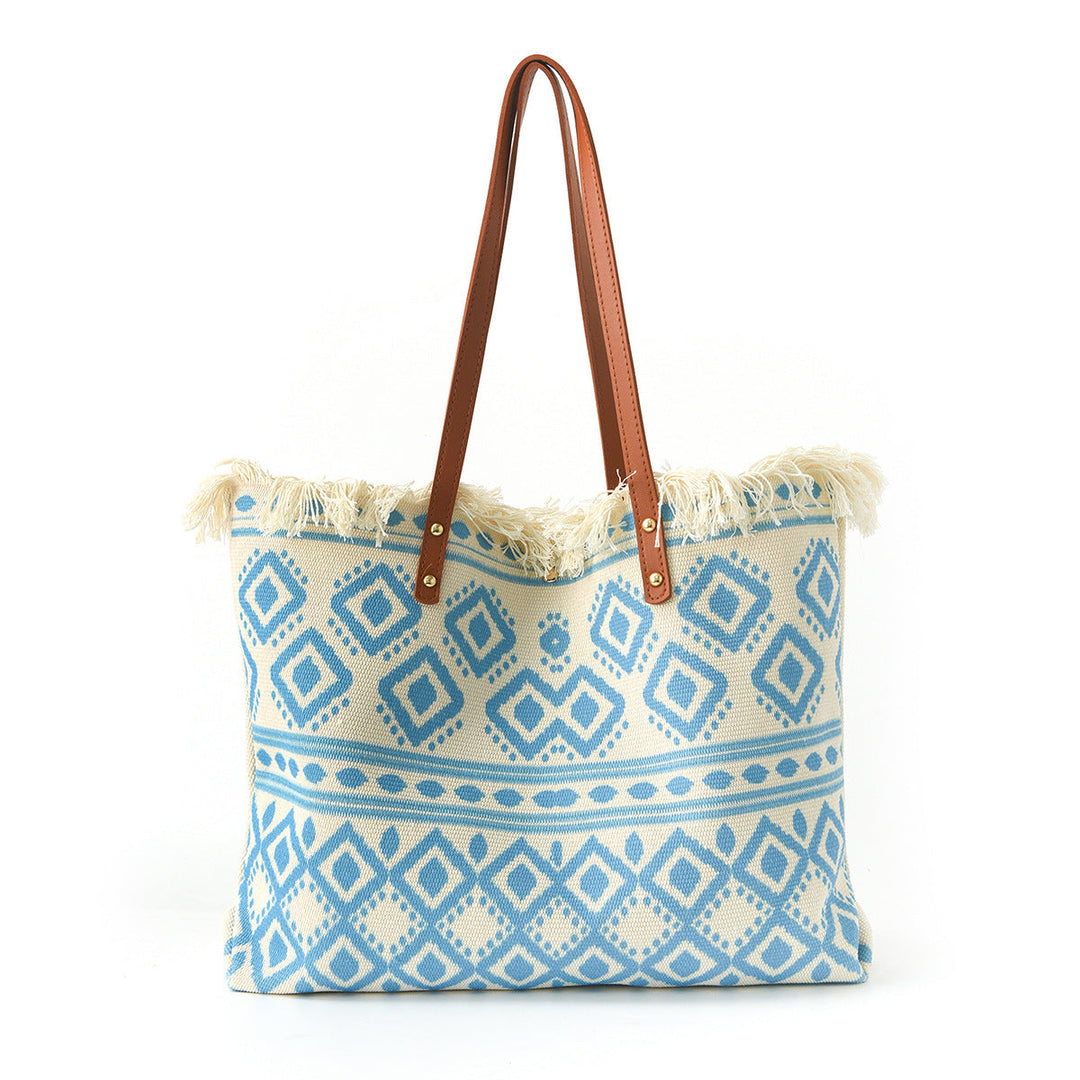 Beach bag with Unique Feather Design Kalsten