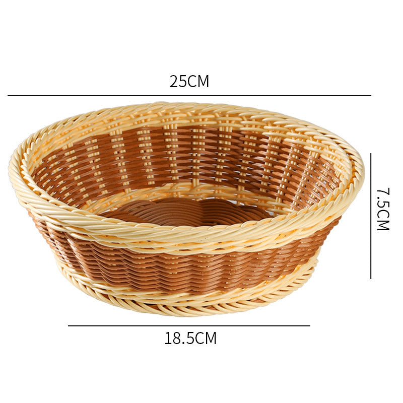 Unisex Handwoven Decorative Basket with Natural Shape Kalsten