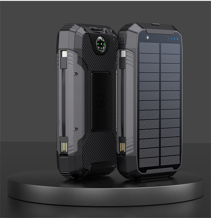 Robust Solar Powerbank with Integrated Compass and LED Lighting Kalsten