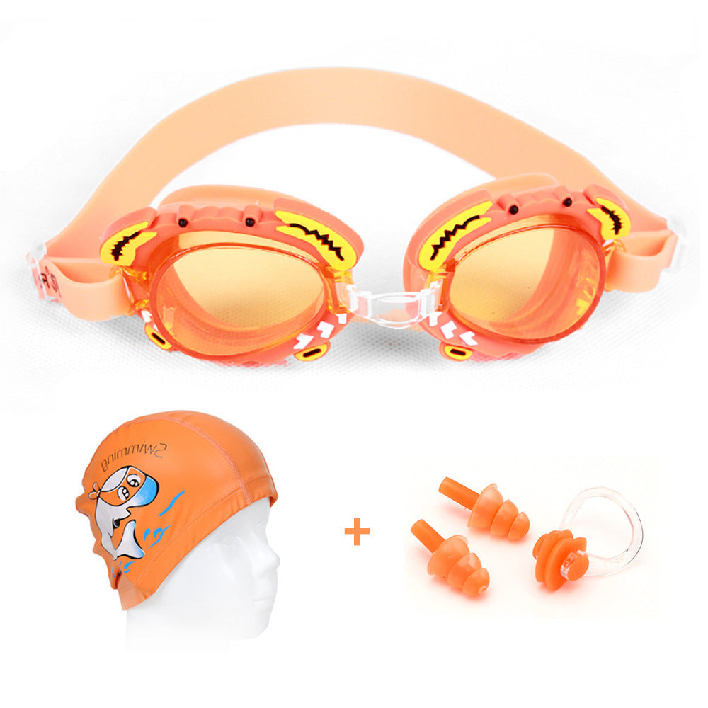 Swimming goggles with comfortable nose closure and sturdy earplugs Kalsten