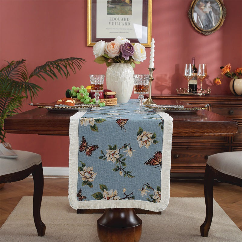 Elegant Floral Decorative Table Runner