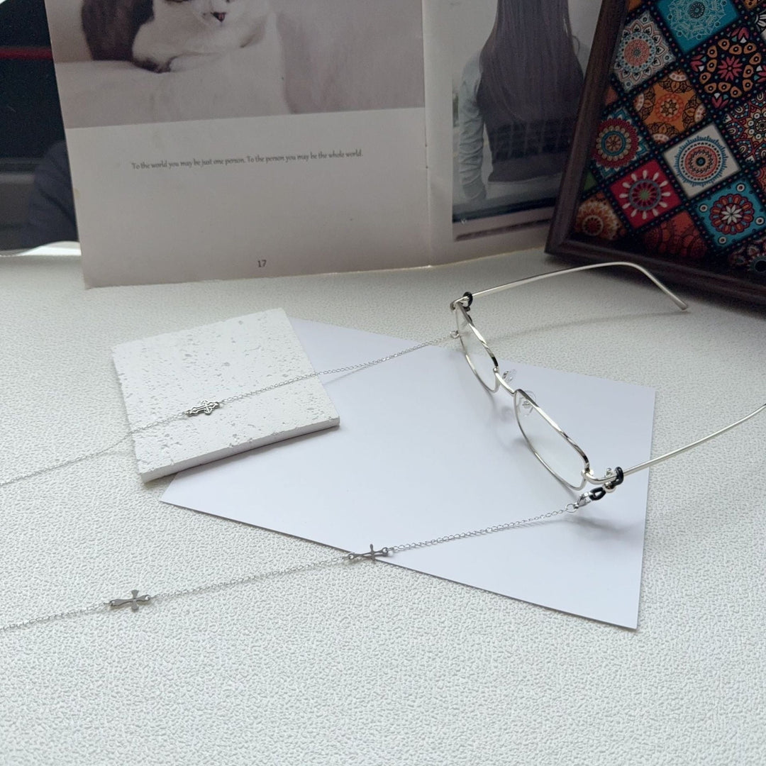 Minimalist Silver Chain Necklace Kalsten