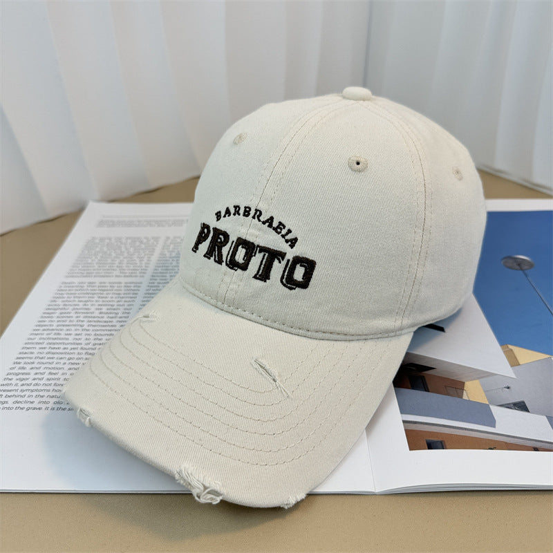 Men's Vintage-Inspired Distressed Baseball Cap Kalsten