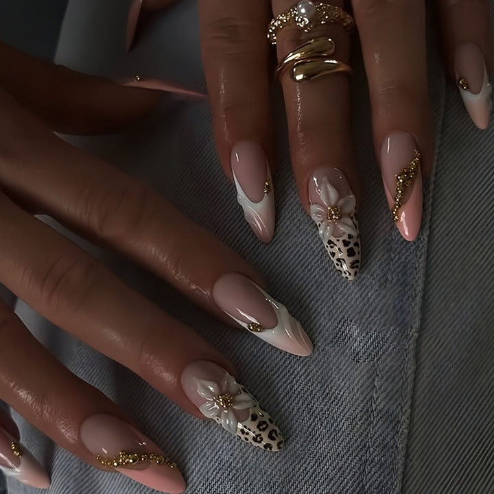Exotic Floral and Animal Print Press-On Nail Extensions Kalsten
