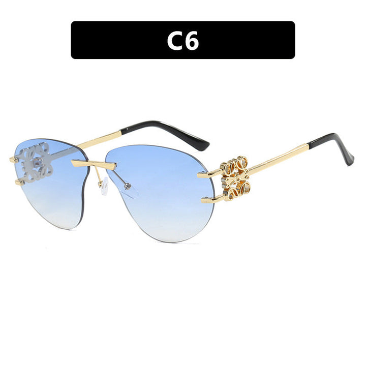 Women's fashionable sunglasses in elegant aviator style with gemstone details Kalsten