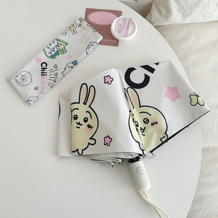 Women's Foldable Umbrella with Cute Cartoon Designs Kalsten