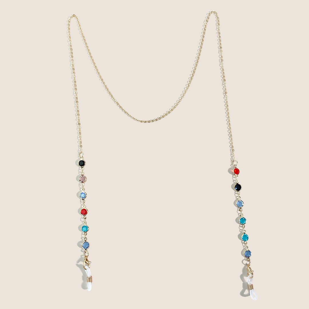 Decorative Colorful Crystal Eyewear Chain Kalsten