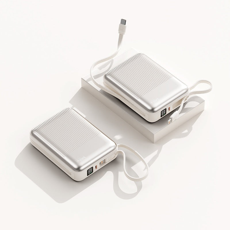 Compact power bank with integrated cable system Kalsten