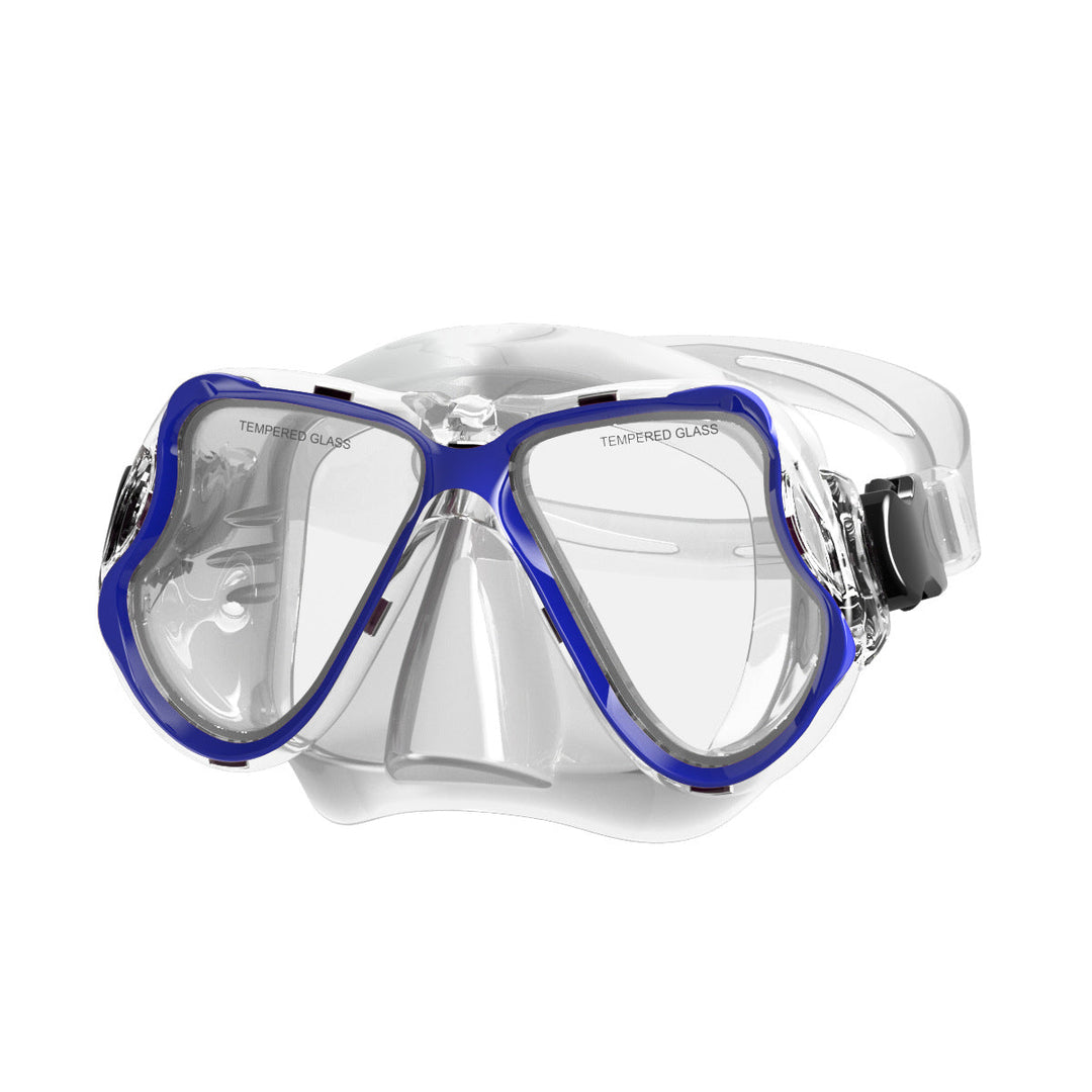 Diving mask with wide field of vision and impact-resistant design Kalsten
