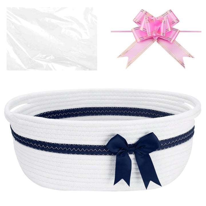 Women's decorative storage basket with bow accent Kalsten