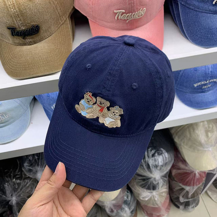 Women's Casual Embroidered Teddy Bear Baseball Cap Kalsten