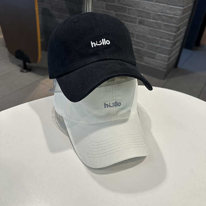Unisex Casual Cotton Baseball Cap with Embroidered Message Kalsten