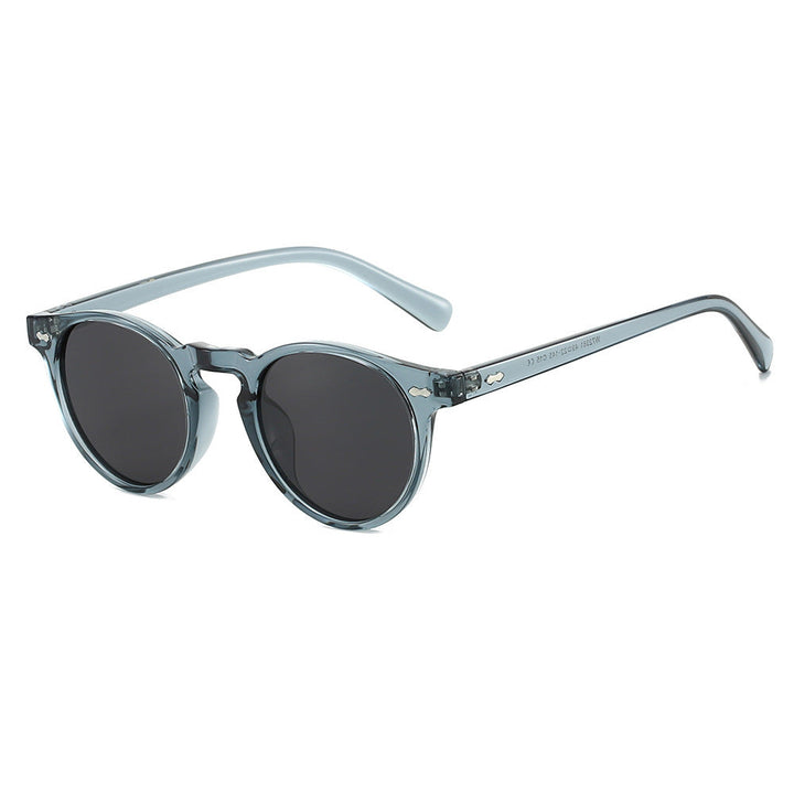 Ladies Vintage Sunglasses with Round Lenses and Transparent Frame Kalsten