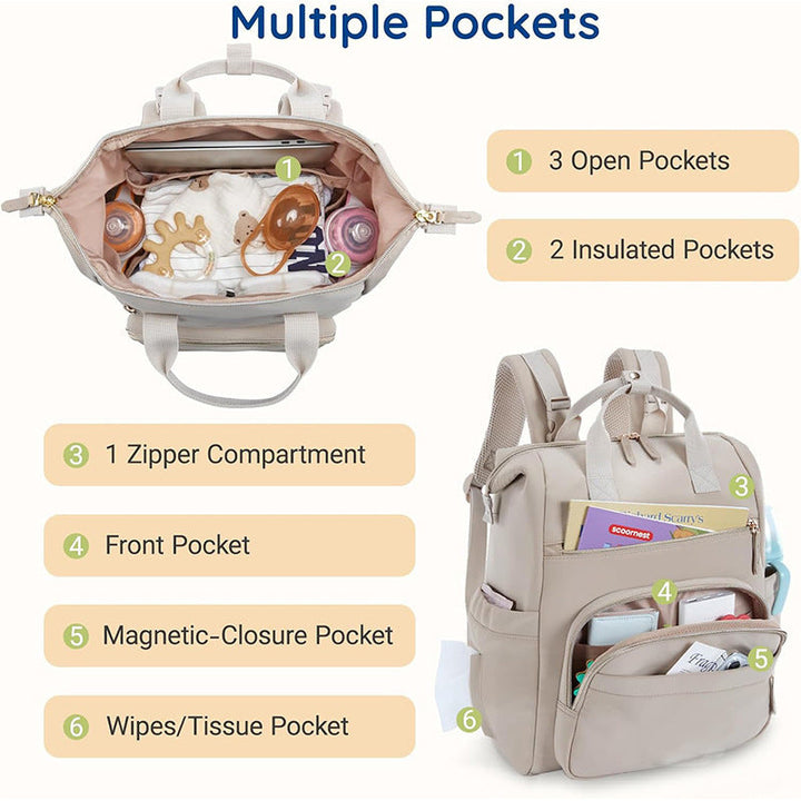 Multifunctional backpack with insulated laptop compartment and practical outer pockets Kalsten