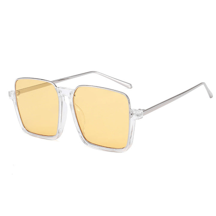 Women's square sunglasses with transparent frame and polarized lenses Kalsten