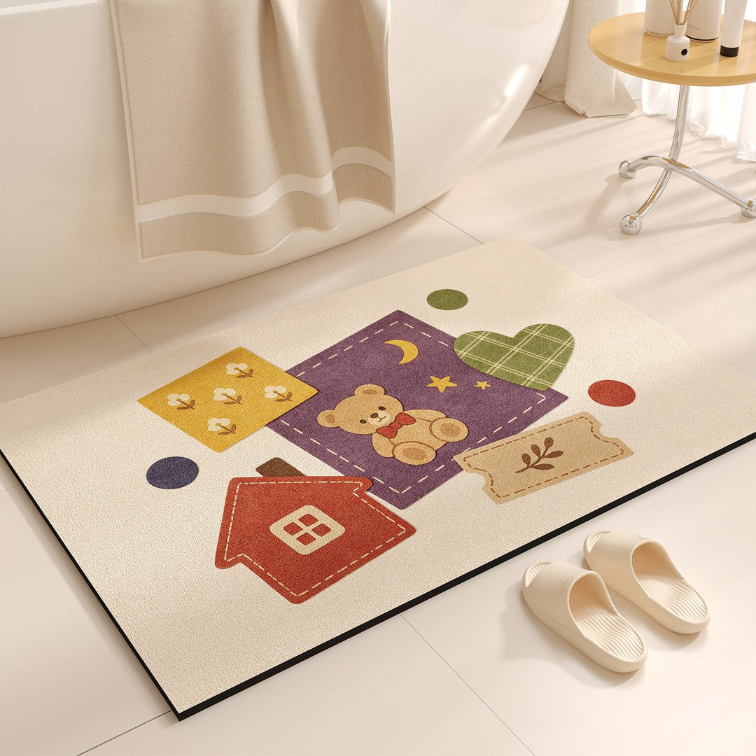 Cute Cartoon-Themed Bath Mat Kalsten