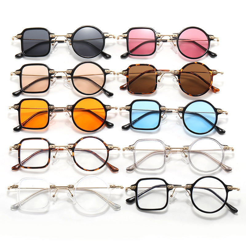 Ladies elegant round hybrid glasses with square design Kalsten