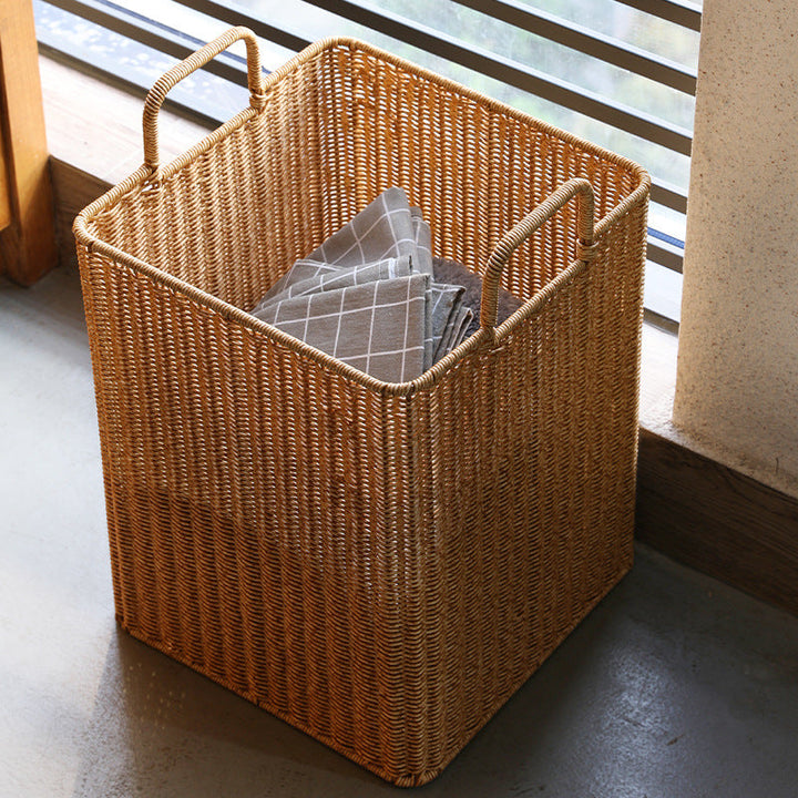 Handwoven Storage Bin with Sturdy Handles Kalsten