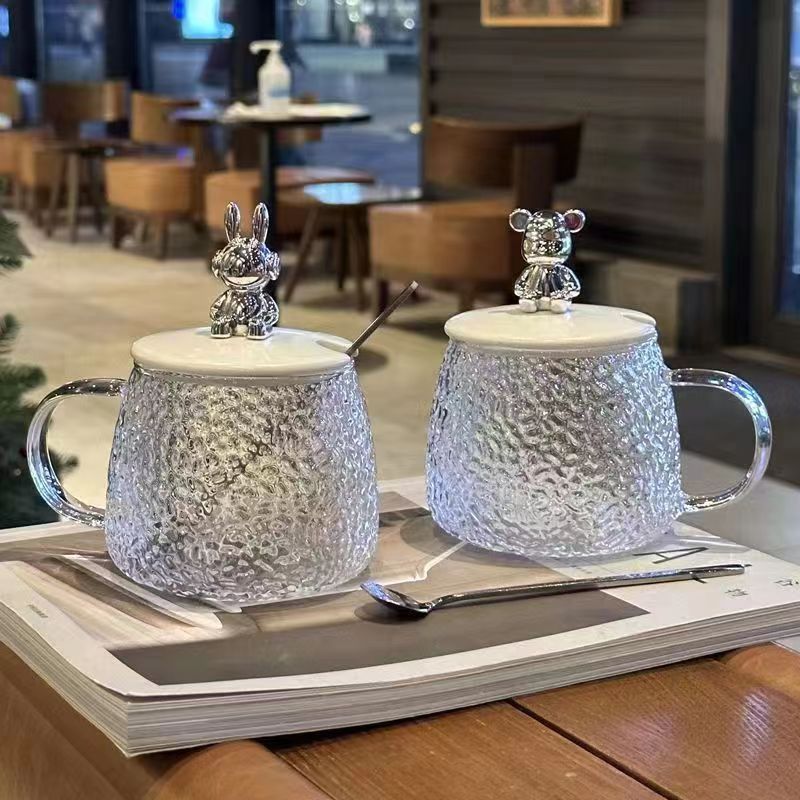 Women's tea cups with decorative lid and spoon Kalsten