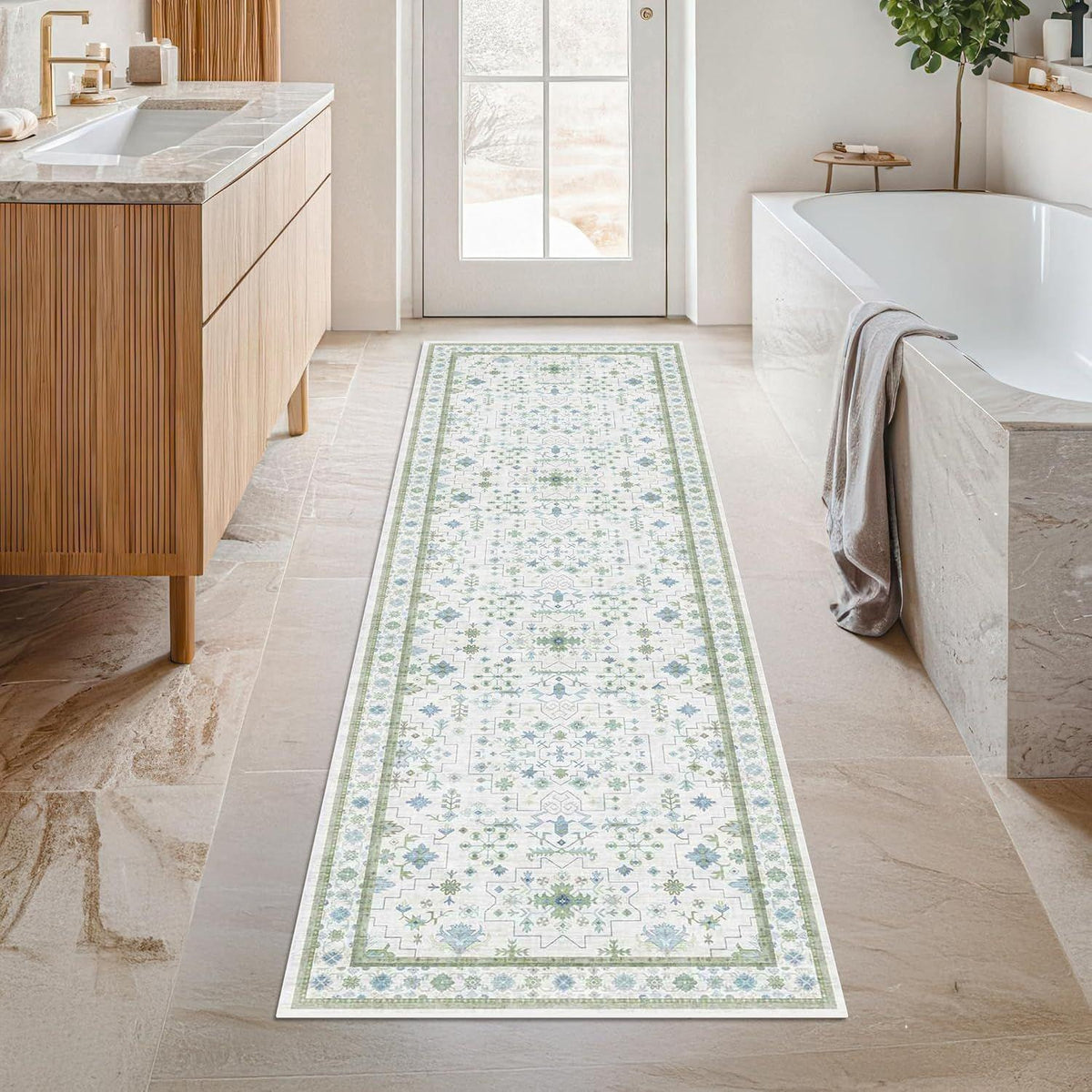 Vintage Floral Runner Carpet Acalora