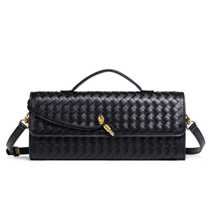 Woven Leather Clutch Acalora