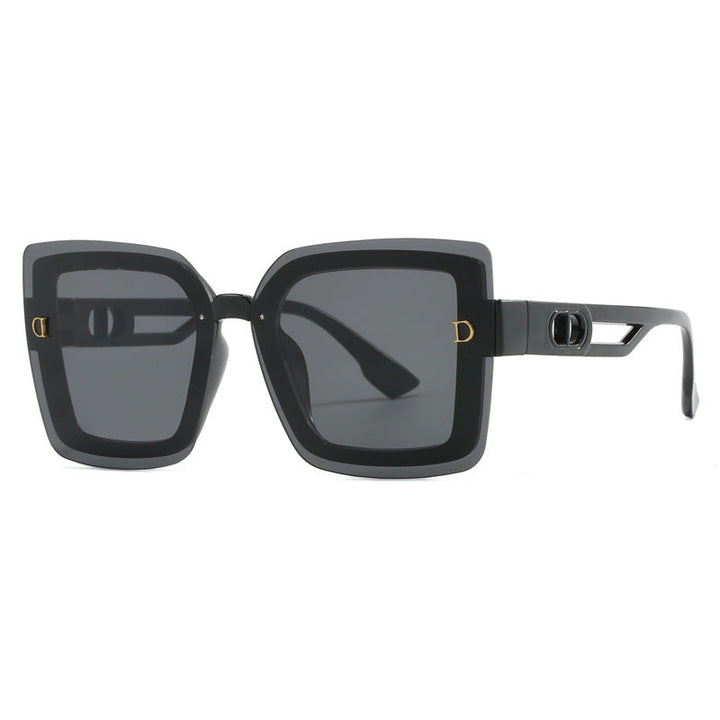 Ladies fashionable oversized sunglasses in geometric design Kalsten