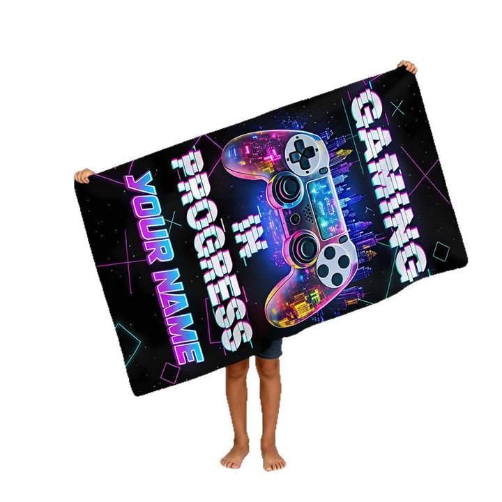 Boys beach towel with game console motif Kalsten