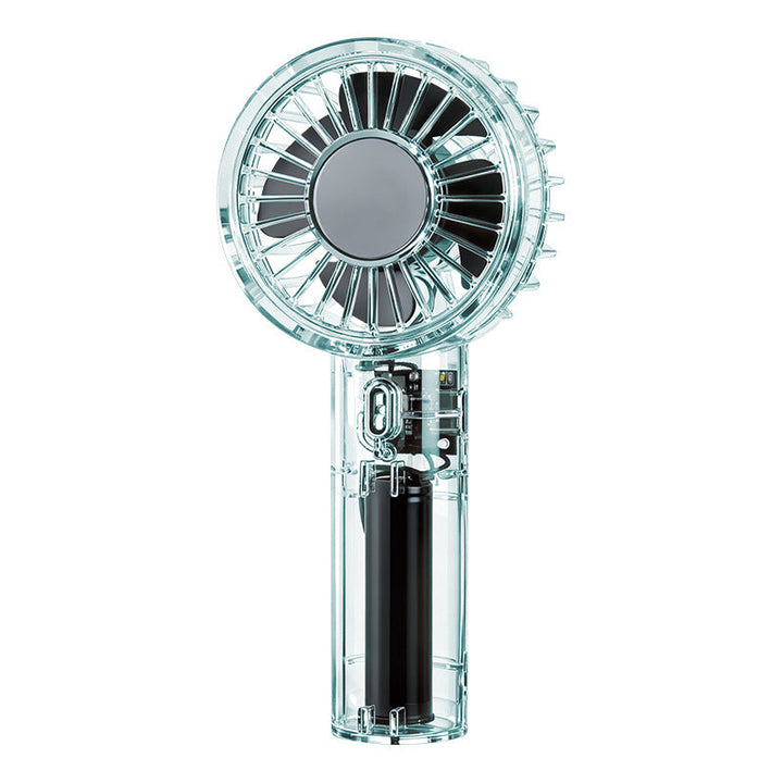 Unisex Portable High-Speed Hand Fan with Transparent Housing Construction Kalsten
