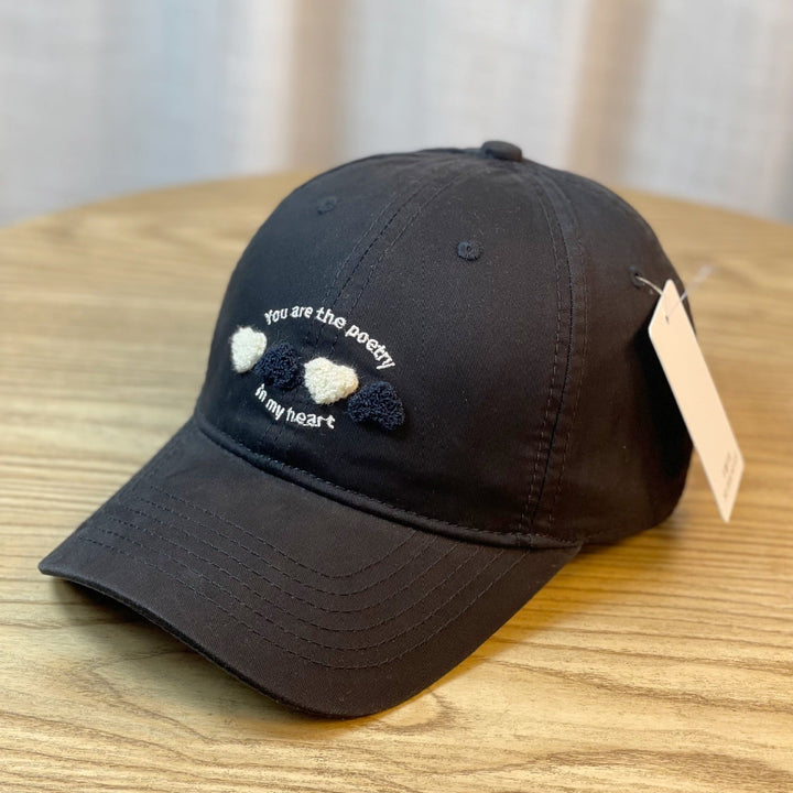 Women's Embroidered Heart Motif Baseball Cap Kalsten