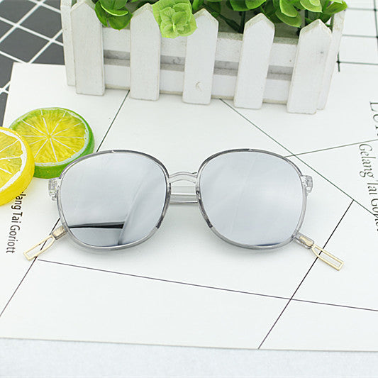 Ladies fashionable square sunglasses with transparent frame Kalsten