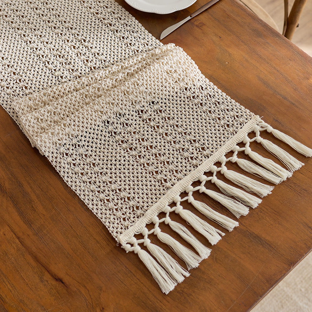 Elegant Knitted Table Runner