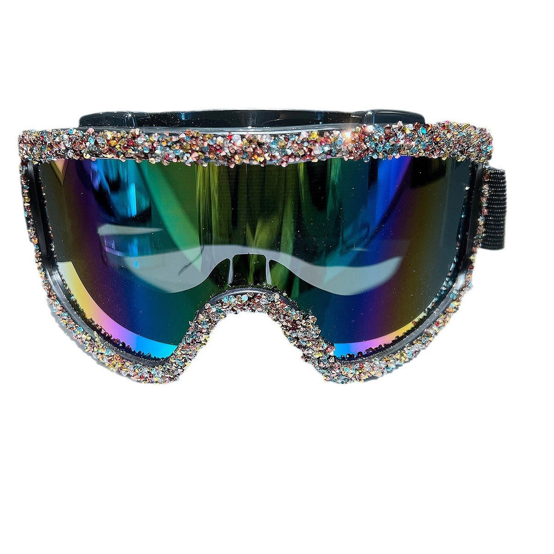 Women's skiing goggles with sparkling crystal decoration Kalsten