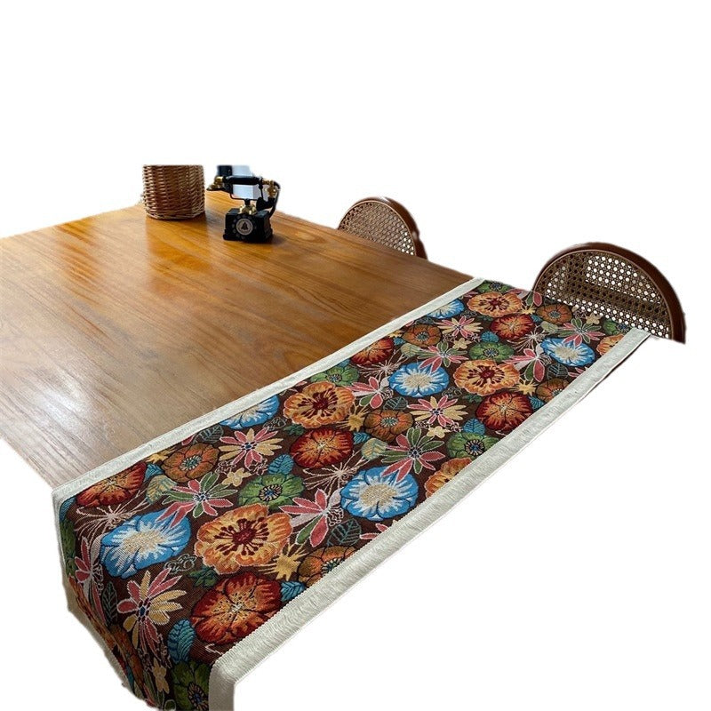 Decorative Floral Pattern Table Runner