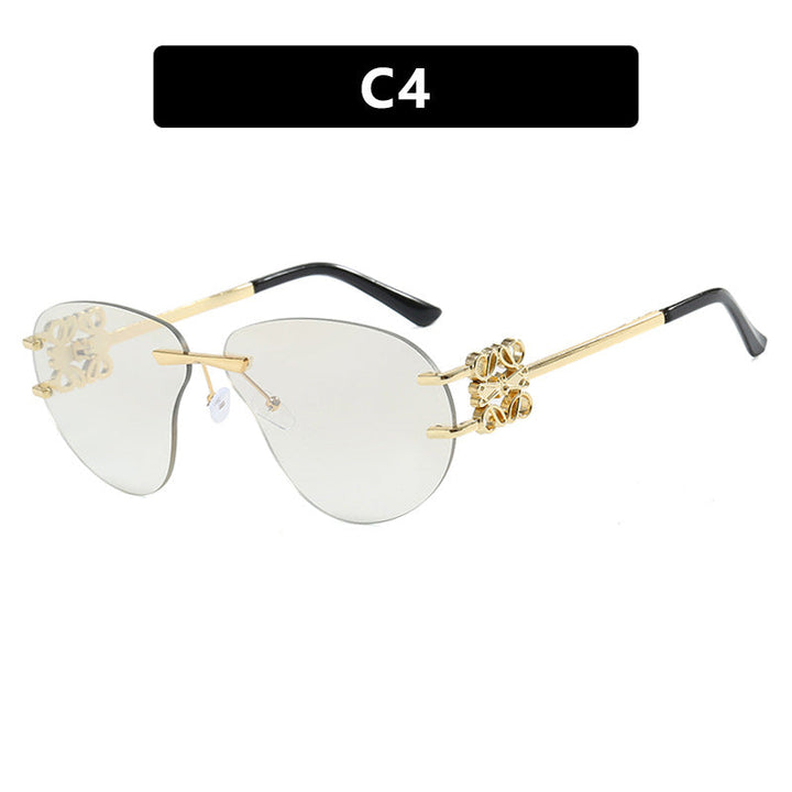 Women's fashionable sunglasses in elegant aviator style with gemstone details Kalsten