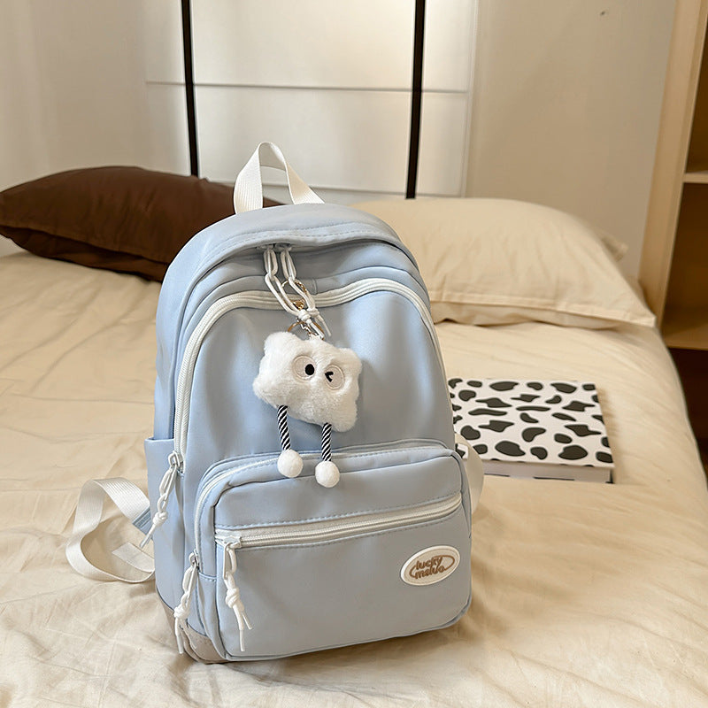 Cute Compact Multi-Pocket School Backpack