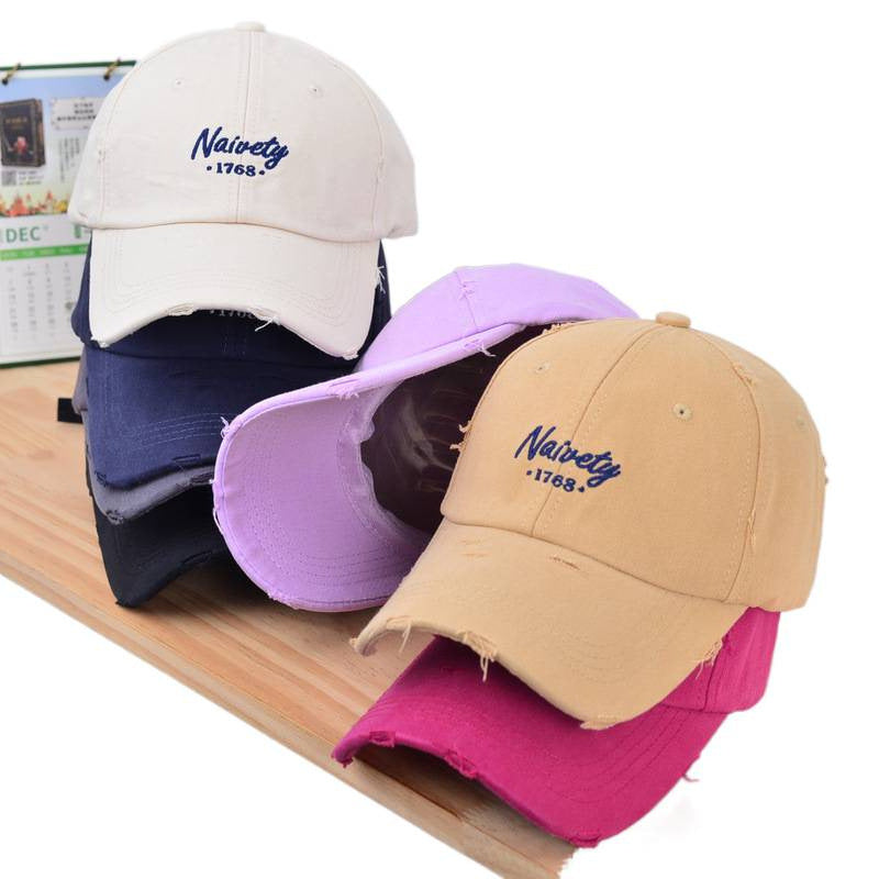 Men's Distressed Vintage Cotton Baseball Cap Kalsten