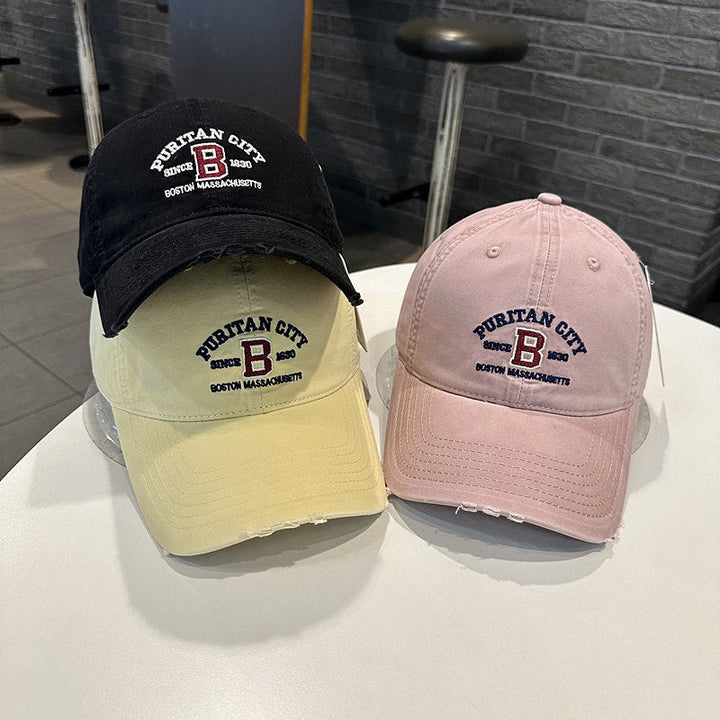 Men's Vintage-Inspired Embroidered Baseball Cap Kalsten