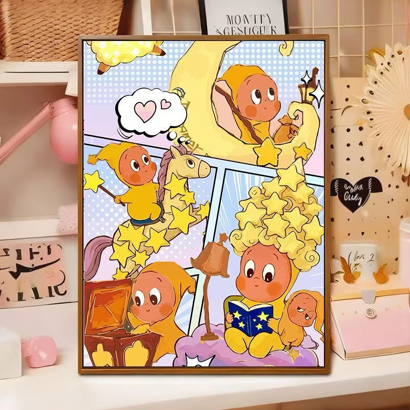 Playful Cartoon Illustration Wall Art Kalsten