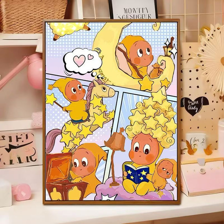 Playful Cartoon Illustration Wall Art Kalsten