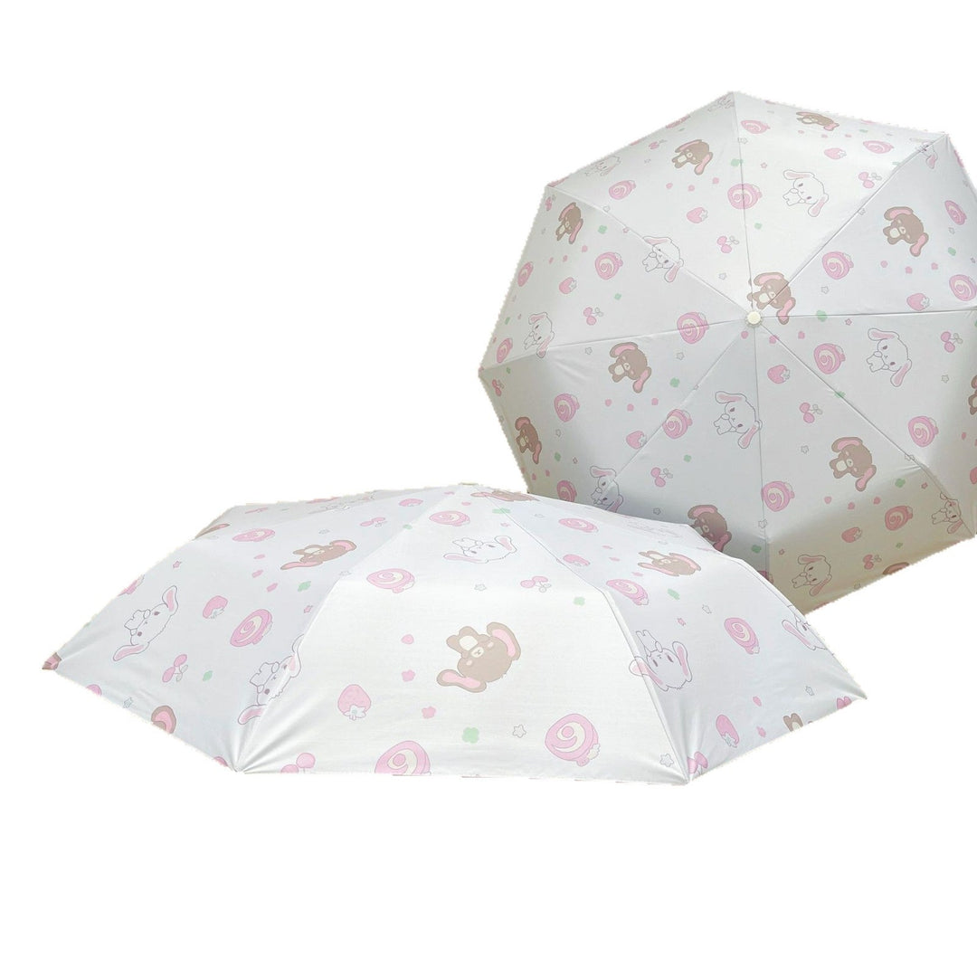 Women's Automatic Folding Umbrella with Playful Animal Design Kalsten
