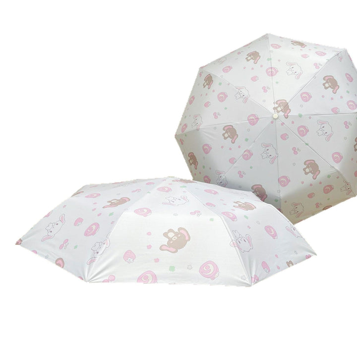Women's Automatic Folding Umbrella with Playful Animal Design Kalsten