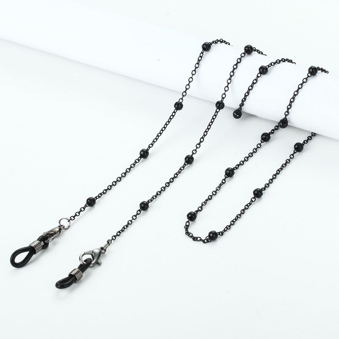 Necklace with beads and transparent pendants Kalsten