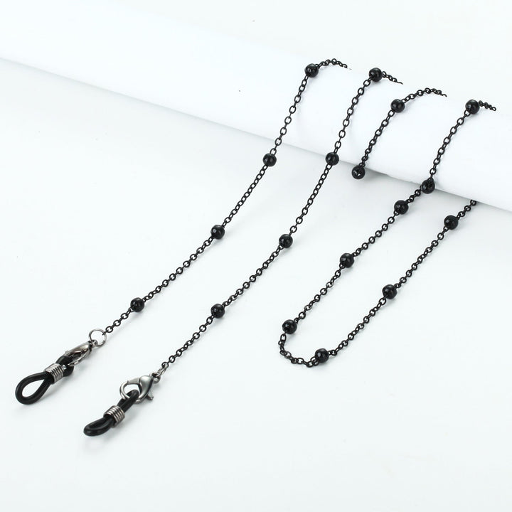 Necklace with beads and transparent pendants Kalsten